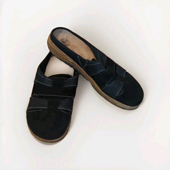 Earth Origins Essential Ellery Clog Mules Slip On Shoes Womens 7 M Black Casual - Picture 1 of 7